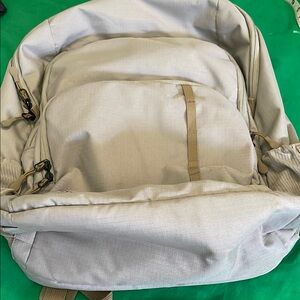 Men's Cream Backpack used, clean